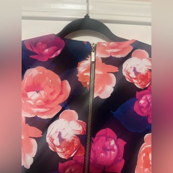 Women’s Eliza‎ J Navy Pink Floral Dress Party Evening Wedding Guest. Size 6. - Picture 2 of 5